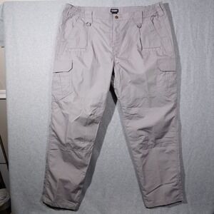 CQR Cargo Pants Mens 44W 32L Gray Tactical Ripstop Work Outdoor Multi-Pocket